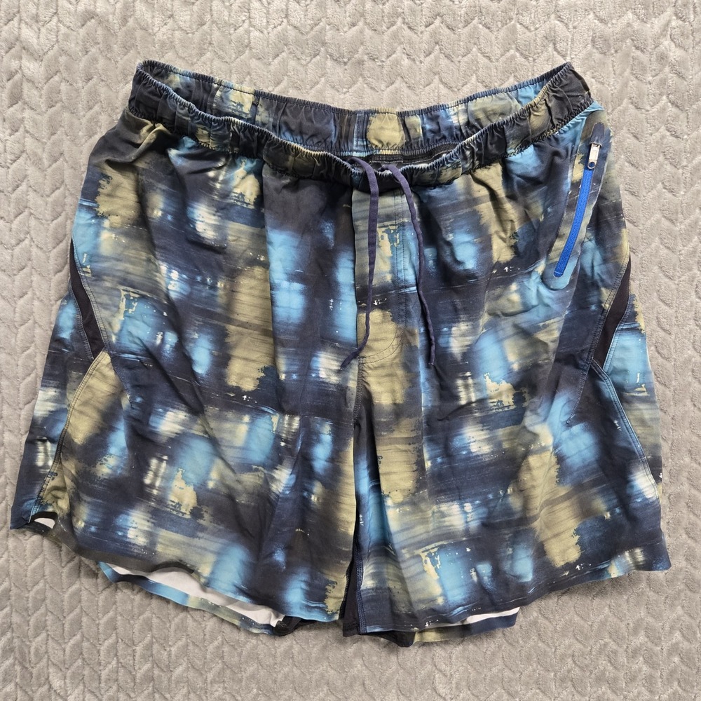Lululemon Shorts Mens XL Multicolor Surge 7" Inseam Lightweight Gym Unlined